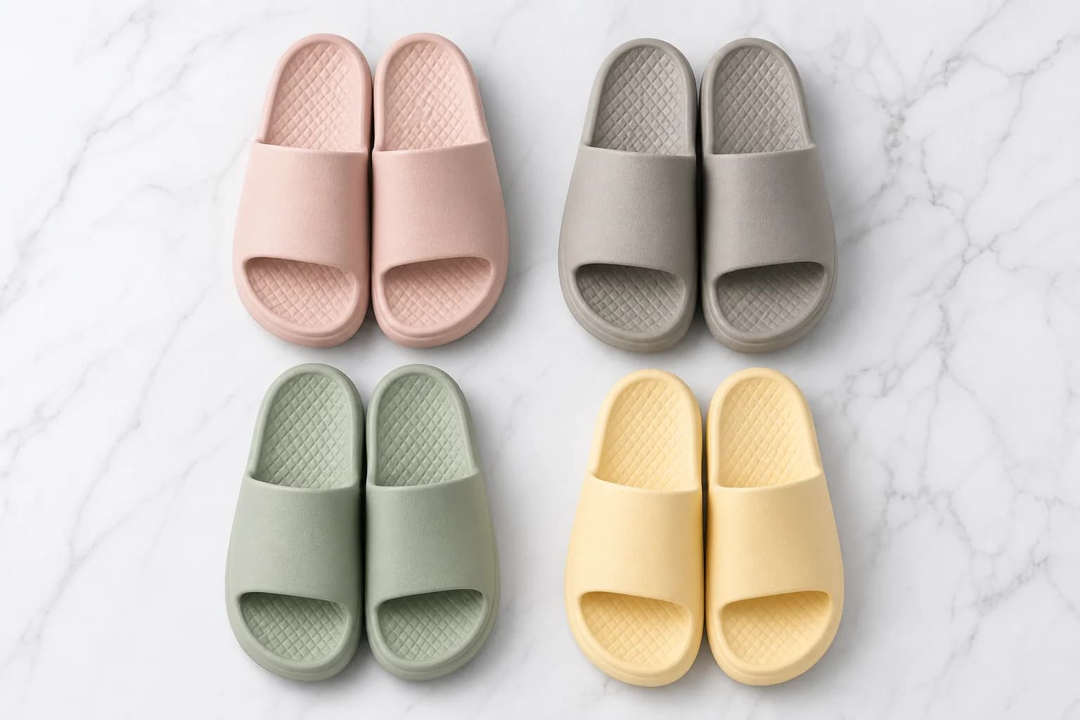 All four colors flat lay